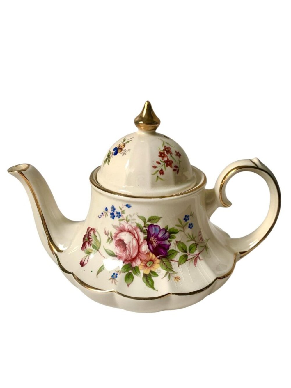 Vintage Sadler Floral Teapot Made In England Tea Party Tea Pot